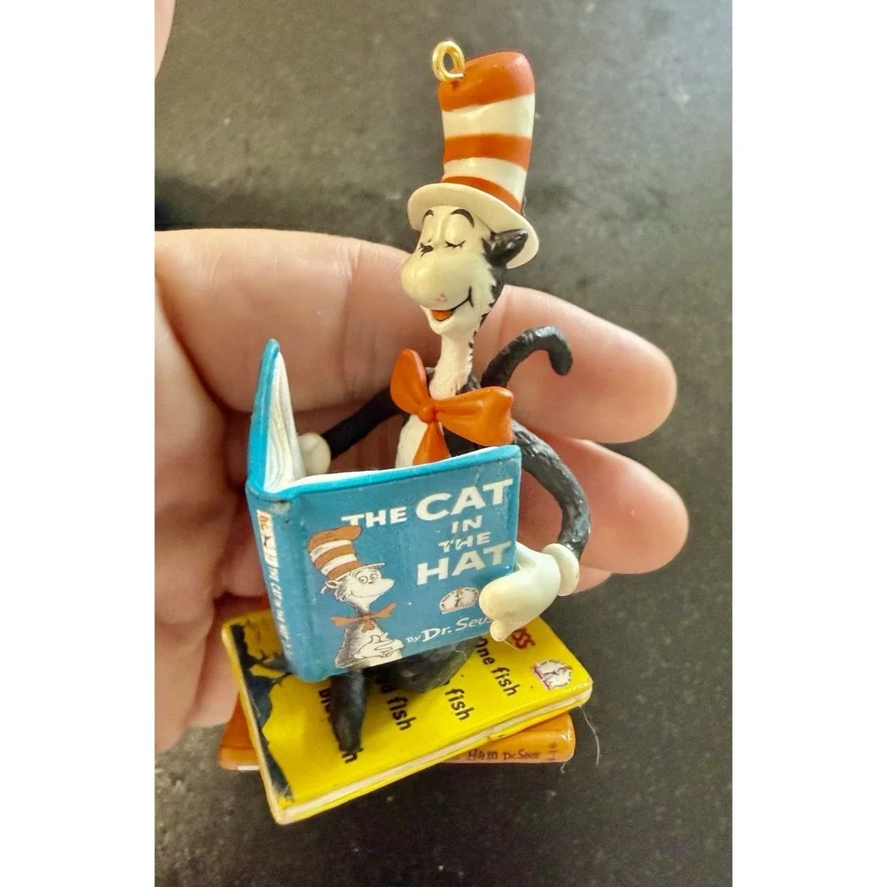 VTG 2002 Dr. Suess Books Series #4 Green Eggs and Ham & 2 Dr. Seuss Ornaments